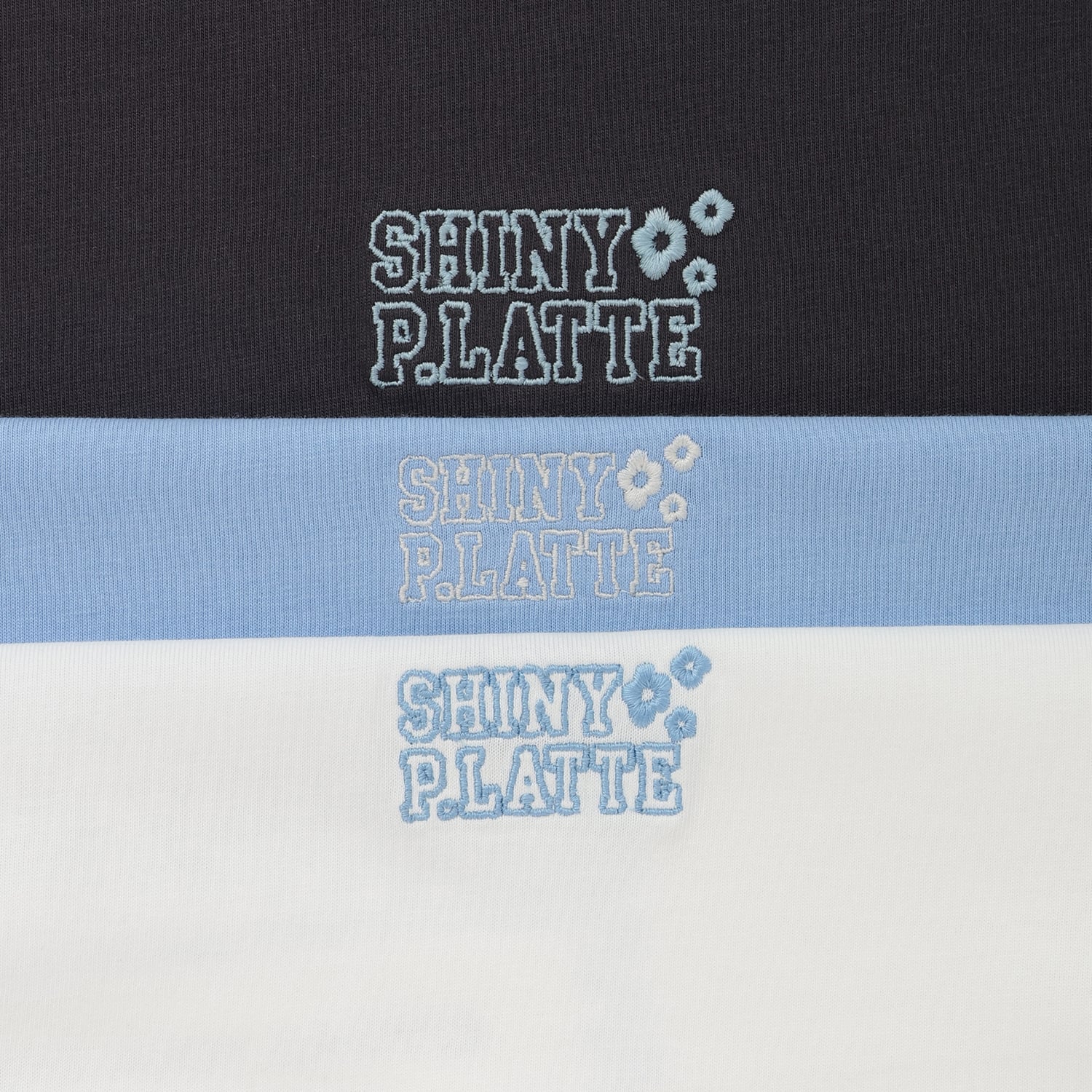 ピンク ラテ PINK-latte 【別注】チェッカーボックスTシャツ （サックス） サックス