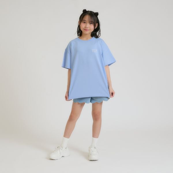 ピンク ラテ PINK-latte 【別注】チェッカーボックスTシャツ （サックス） サックス