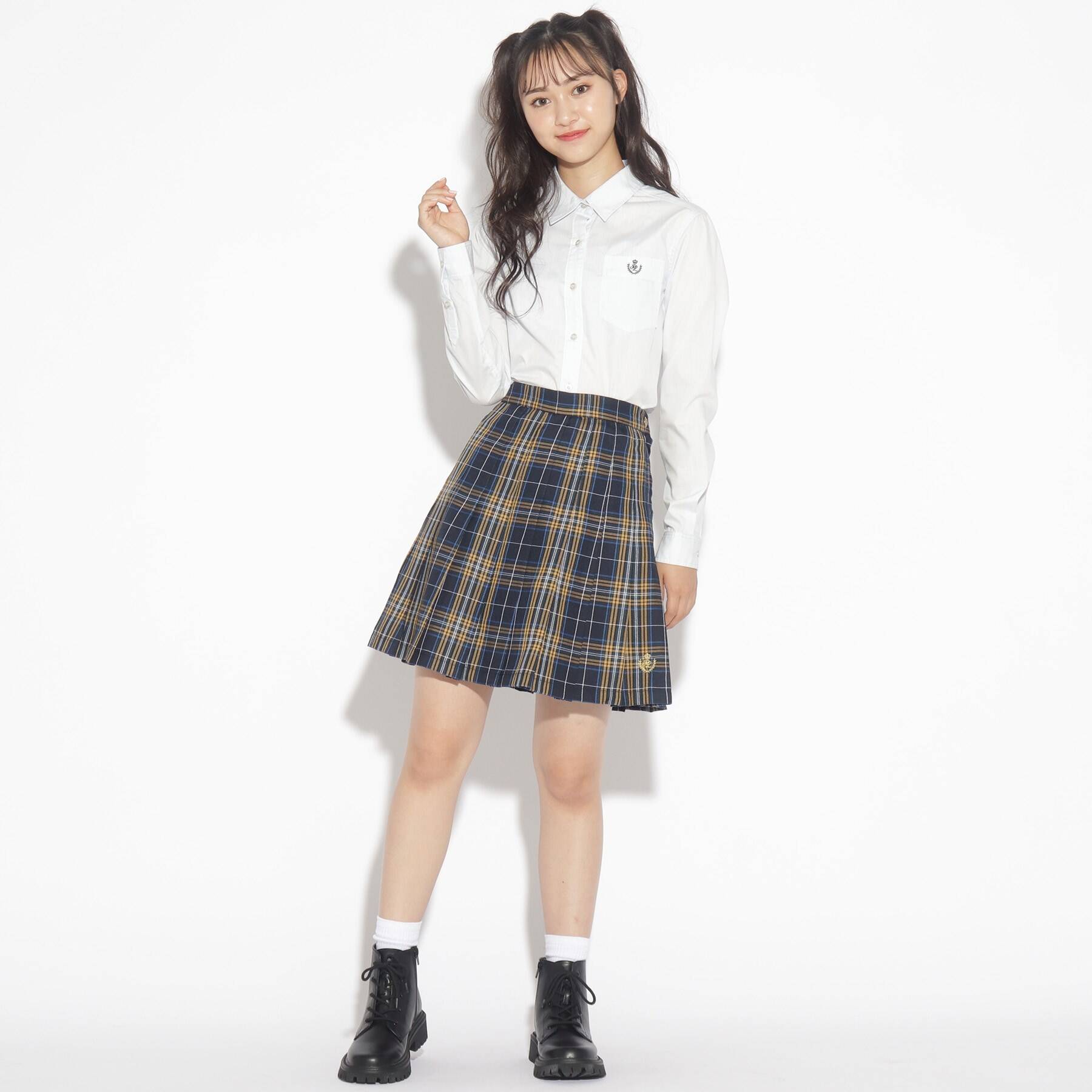 ピンク ラテ PINK-latte 【卒服】ベーシックシャツ