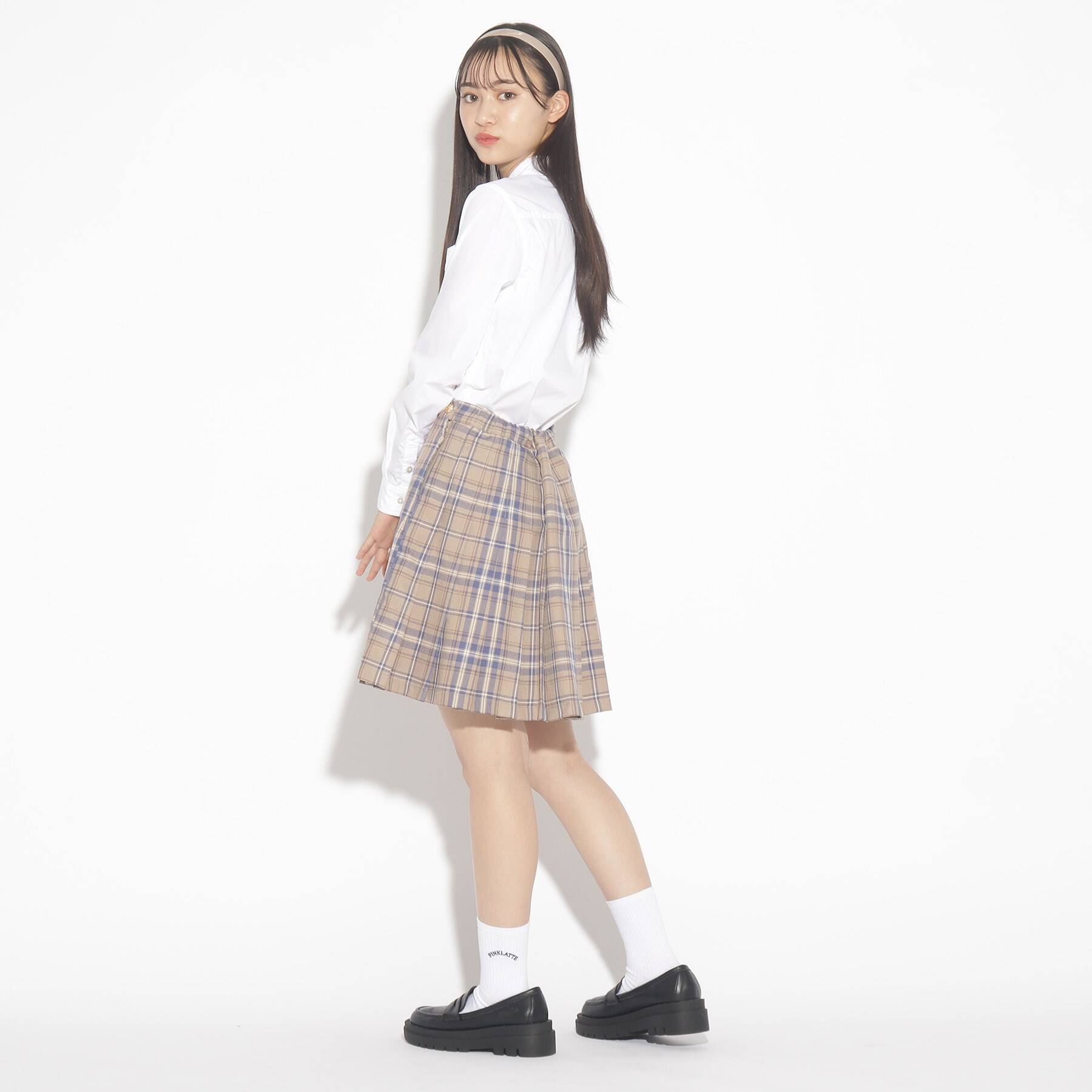 ピンク ラテ PINK-latte 【卒服】ベーシックシャツ