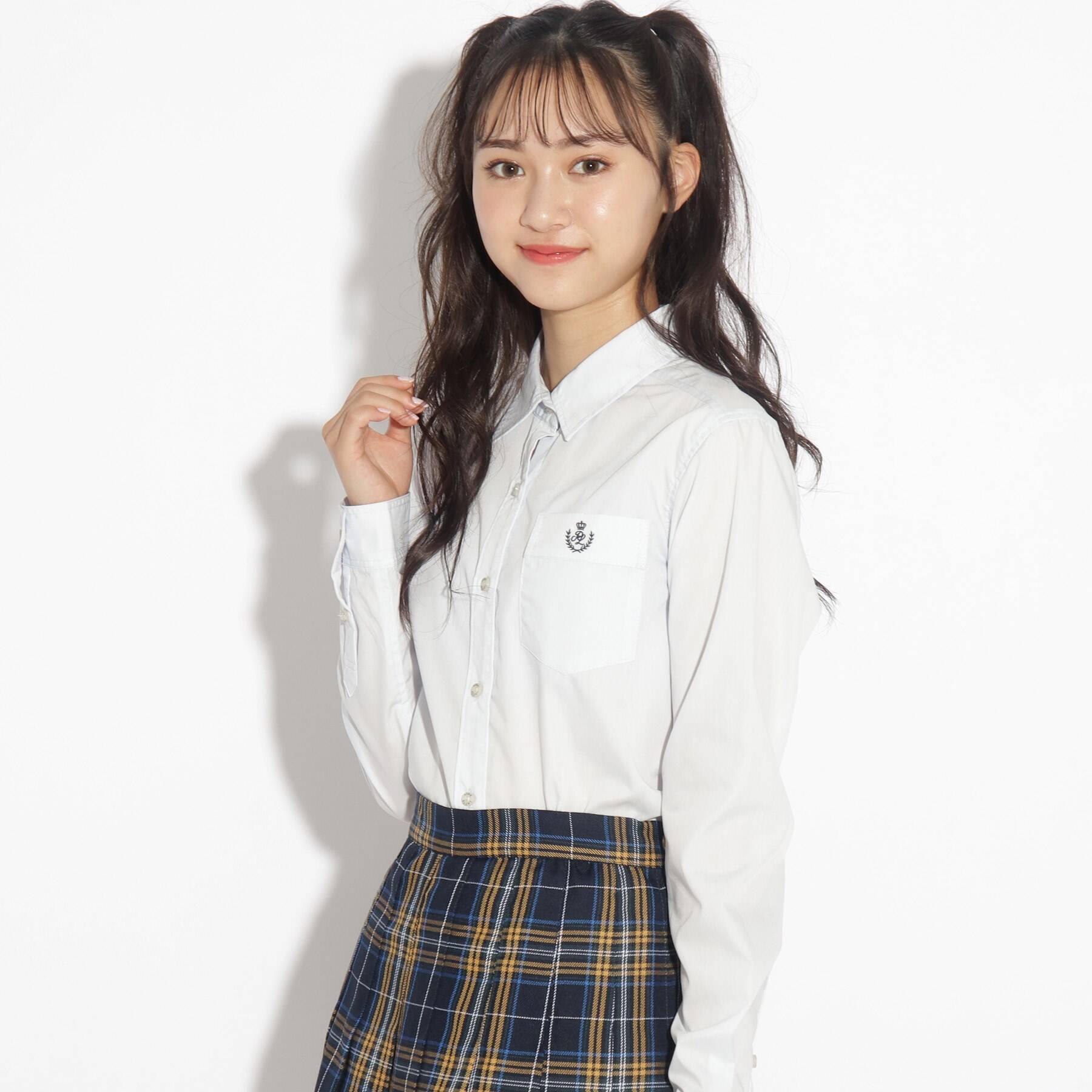 ピンク ラテ PINK-latte 【卒服】ベーシックシャツ,ライトブルー(091)