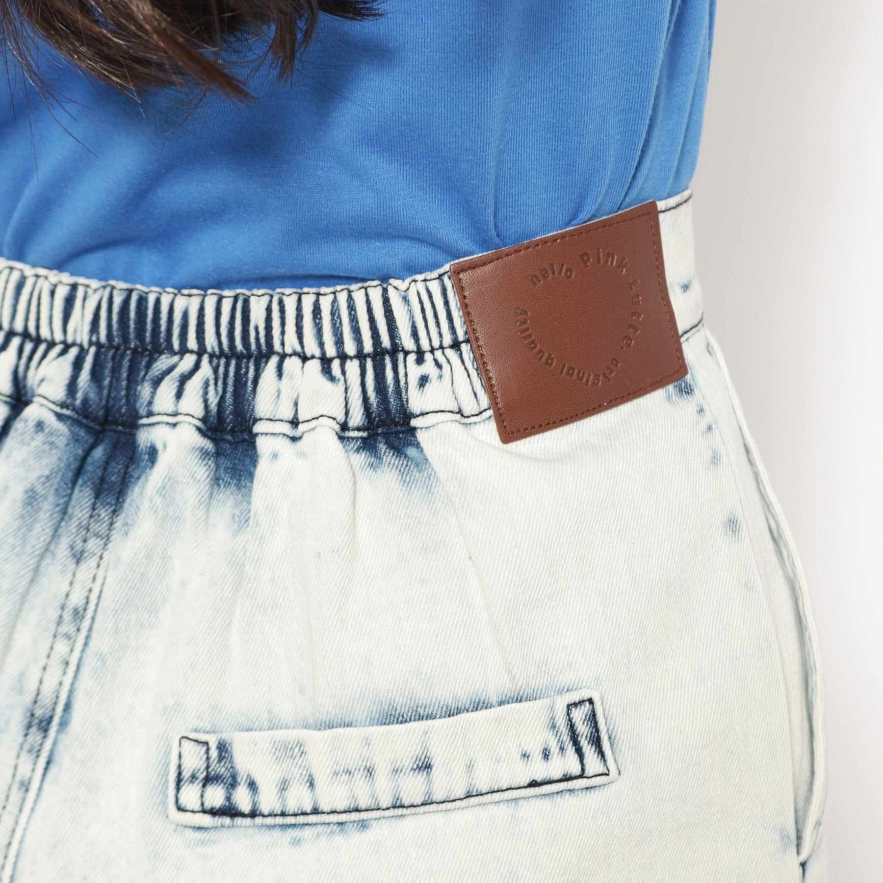 PINK-latte [SETUP available] Denim flare culottes