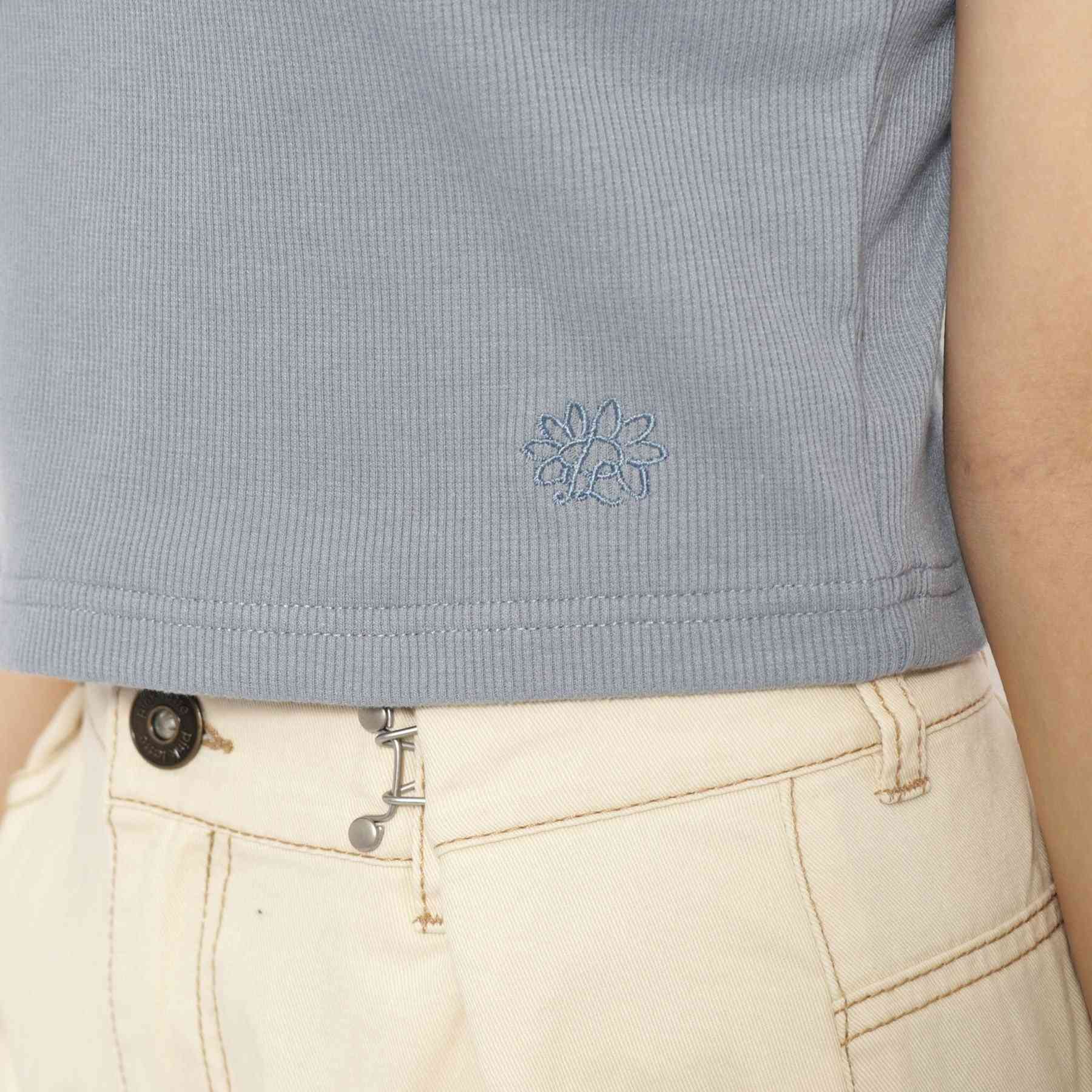 ピンク ラテ PINK-latte 【パッド付】テレコアメリカンスリーブタンク