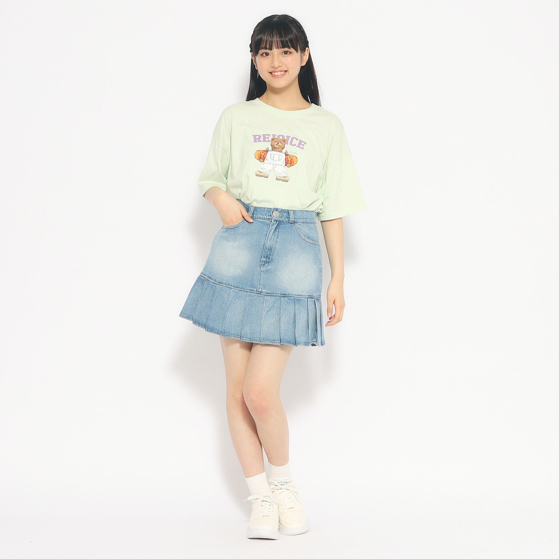 ピンク ラテ PINK-latte スケボーベアTシャツ