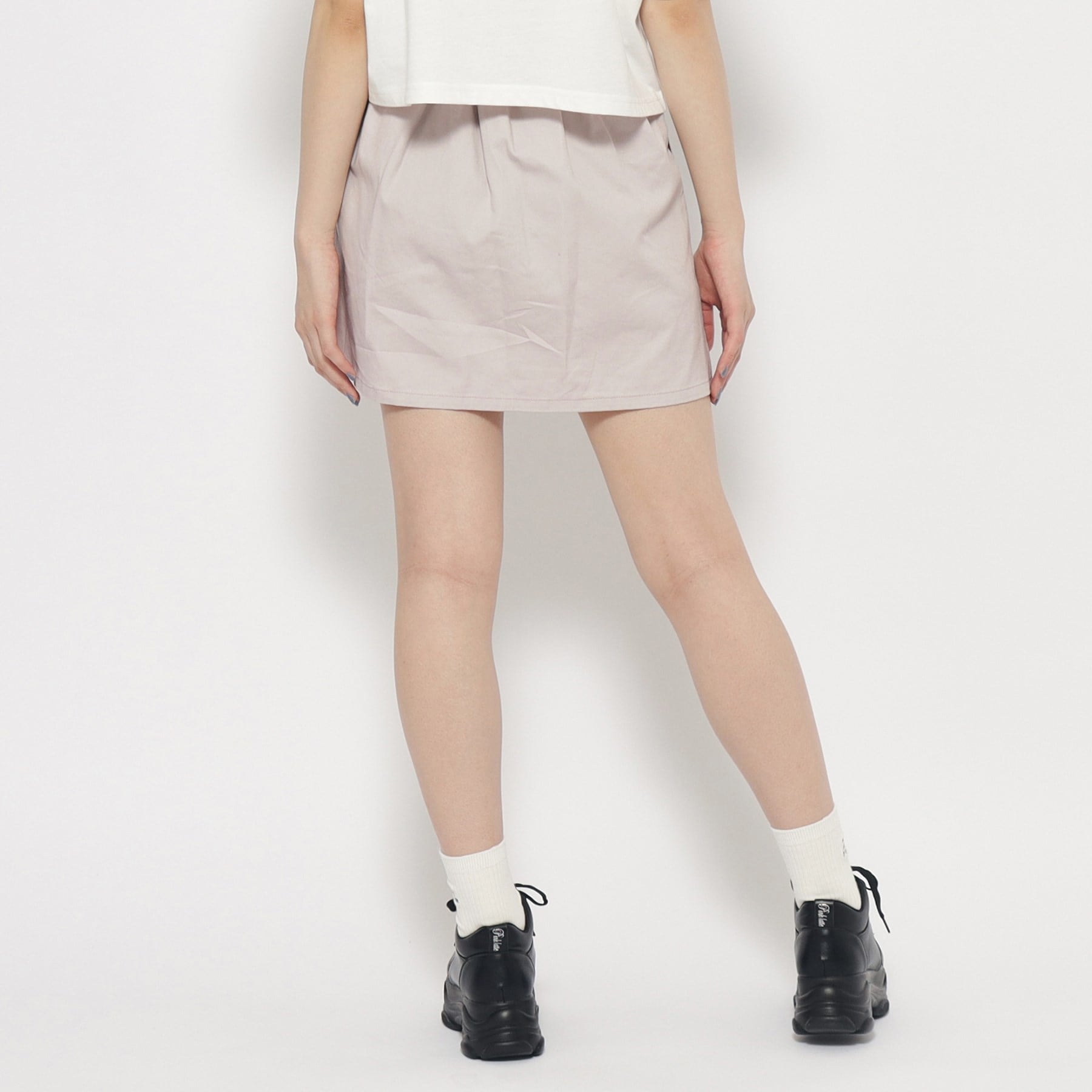 ピンク ラテ PINK-latte 【アジャスターあり】前ボタンスカート