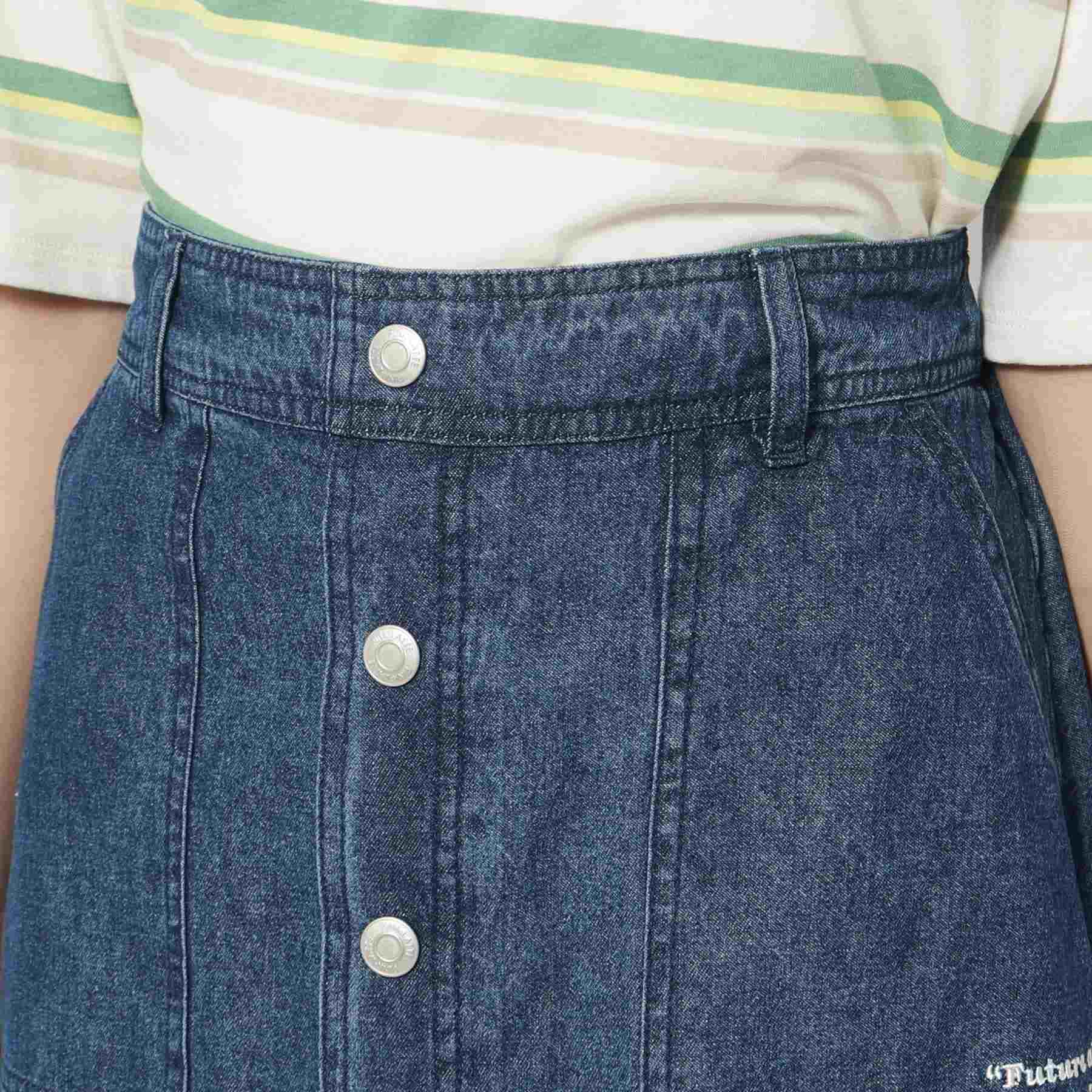 ピンク ラテ PINK-latte 【アジャスターあり】前ボタンスカート