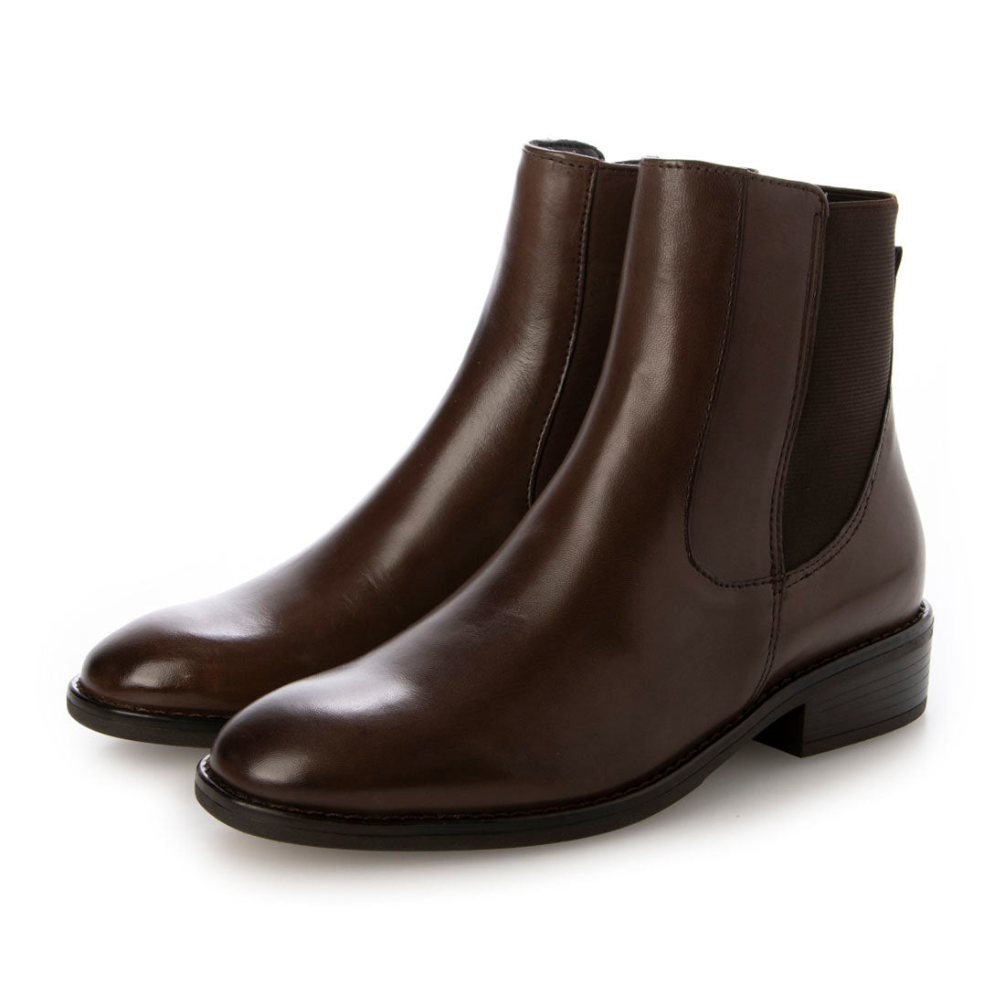 ピエディヌーディ PIEDI NUDI レディース ブーツ 本革 ローヒールバックゴムショートブーツ 27201,ブラウン
