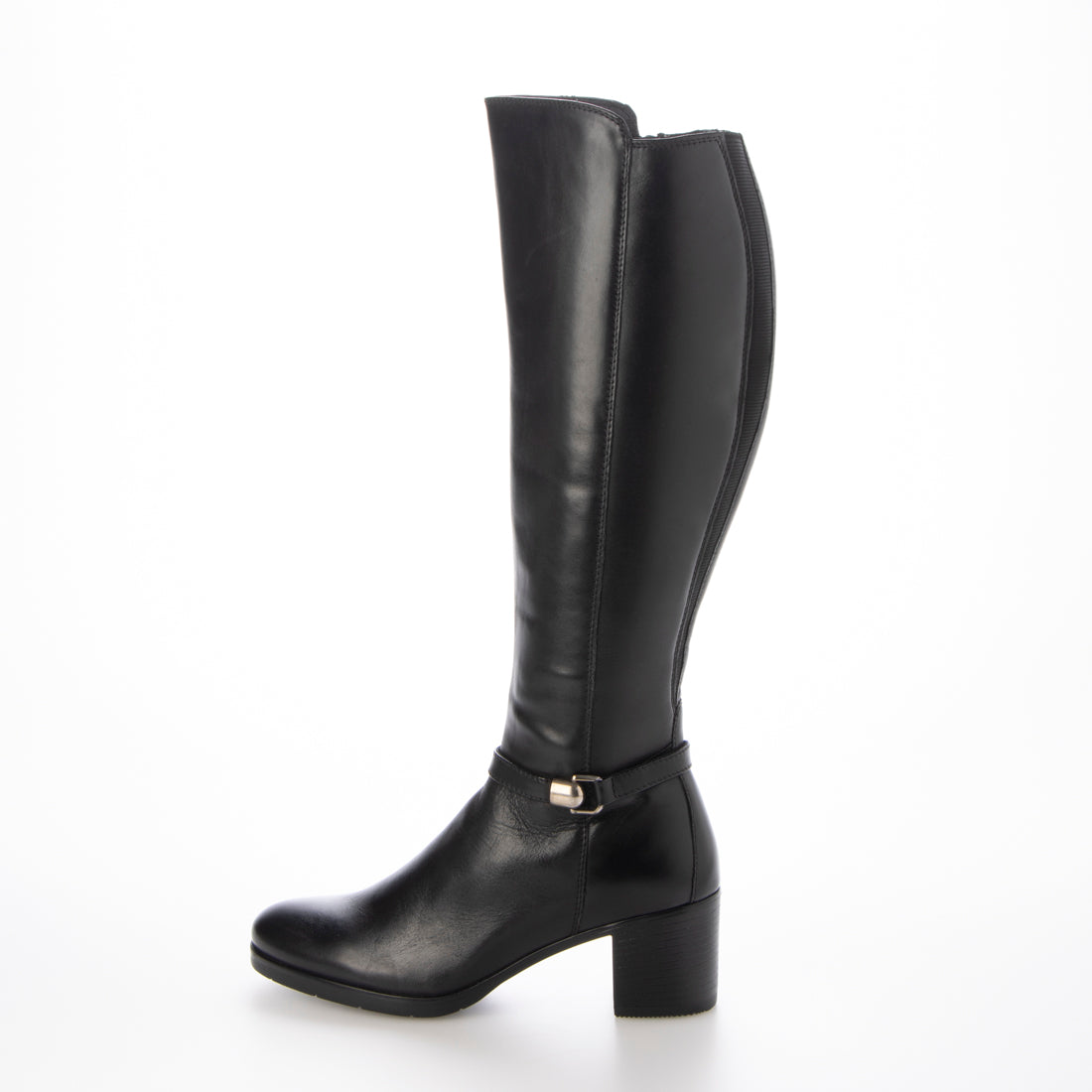 PIEDI NUDI genuine leather belted long boots