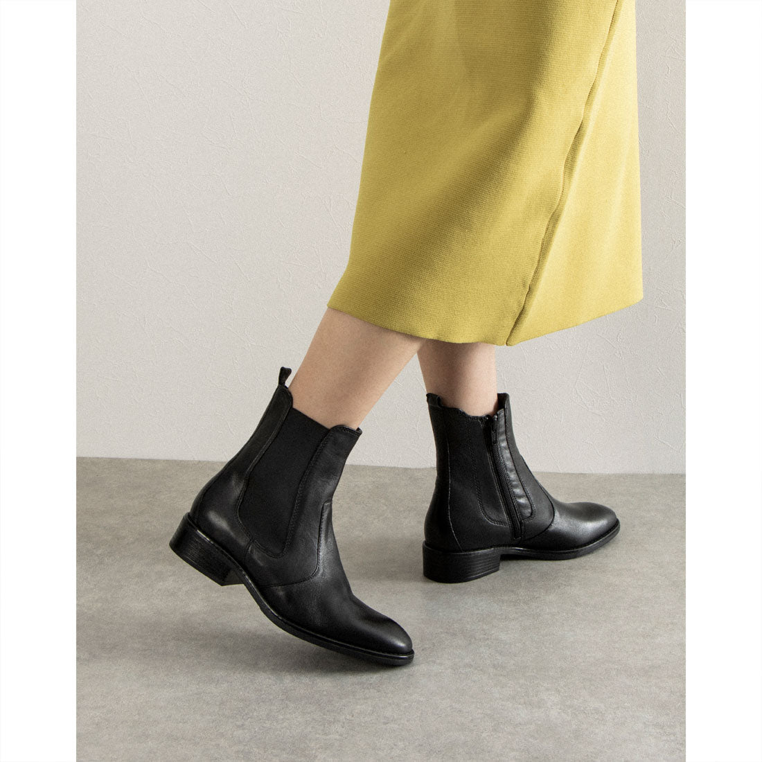 PIEDI NUDI genuine leather casual side gore boots