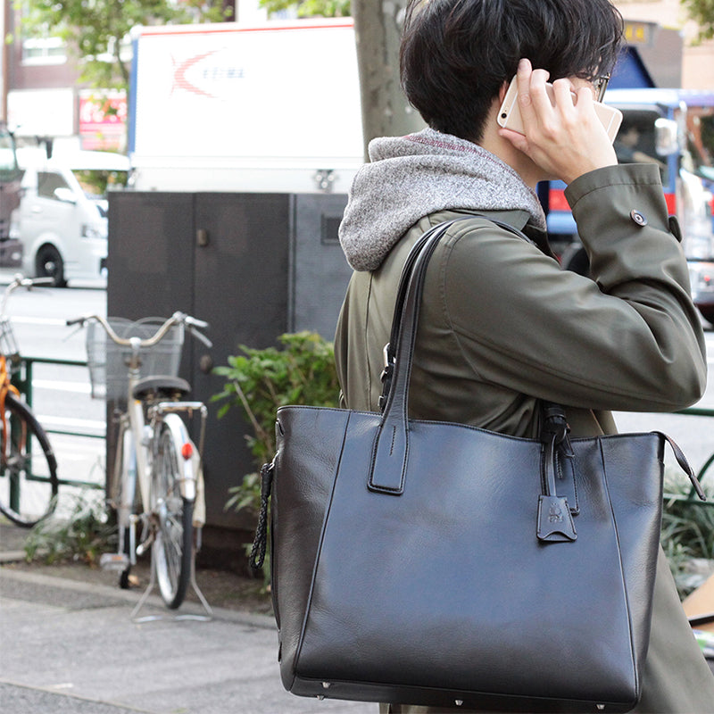 ピー・アイ・ディー P.i.d 撥水 高機能レザートートバッグ