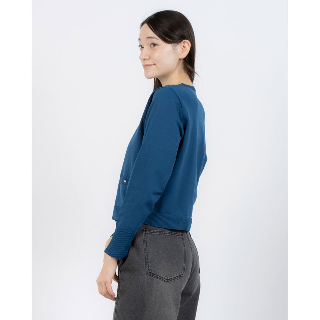 Pizzo Bianco Cardigan with Glass Buttons
