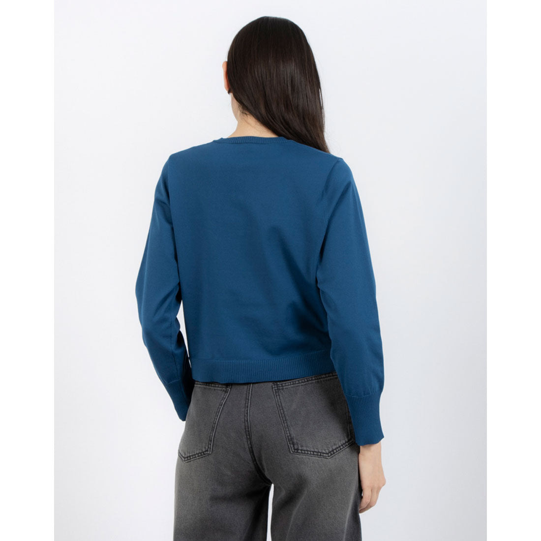 Pizzo Bianco Cardigan with Glass Buttons