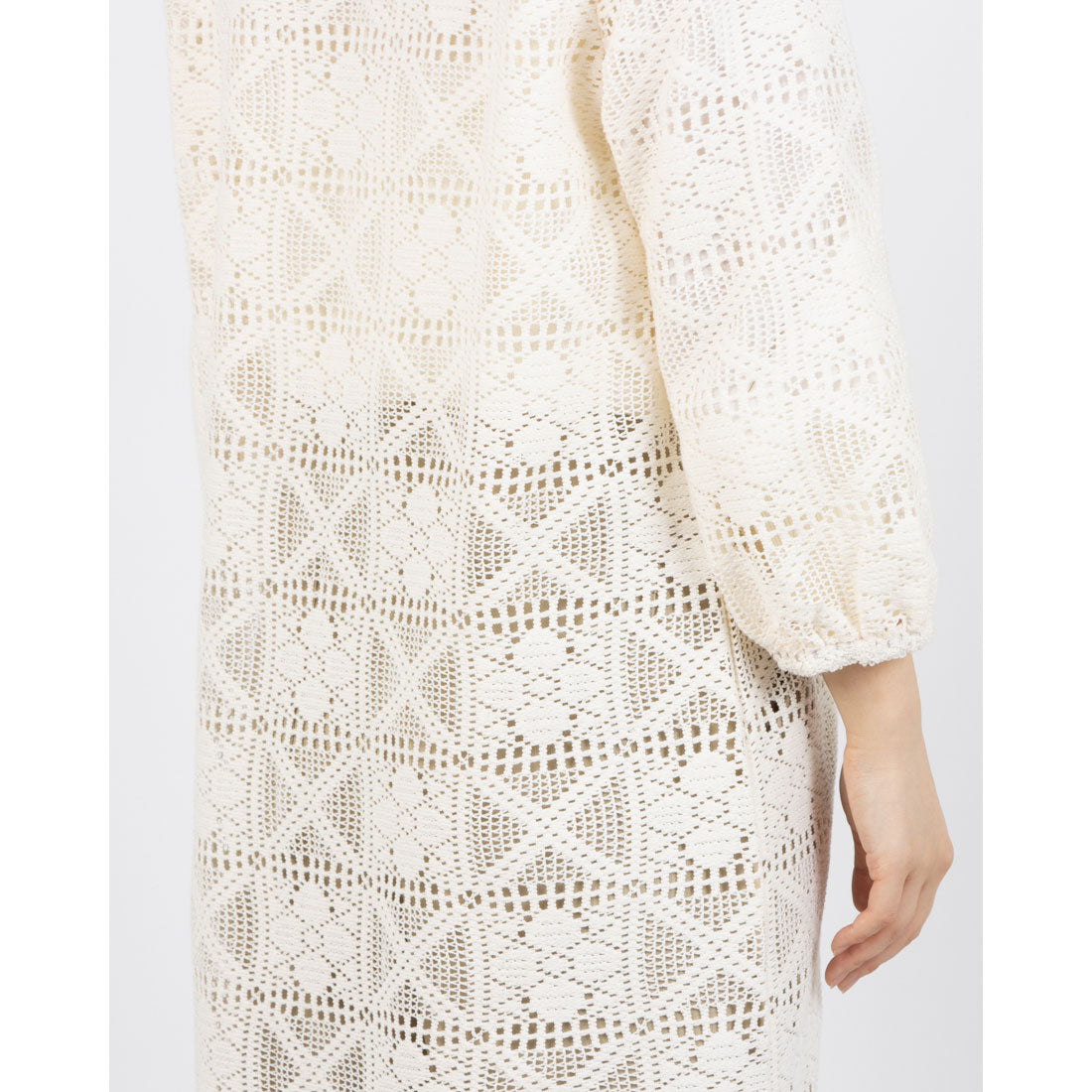 Pizzo Bianco Ruffle Lace Cardigan
