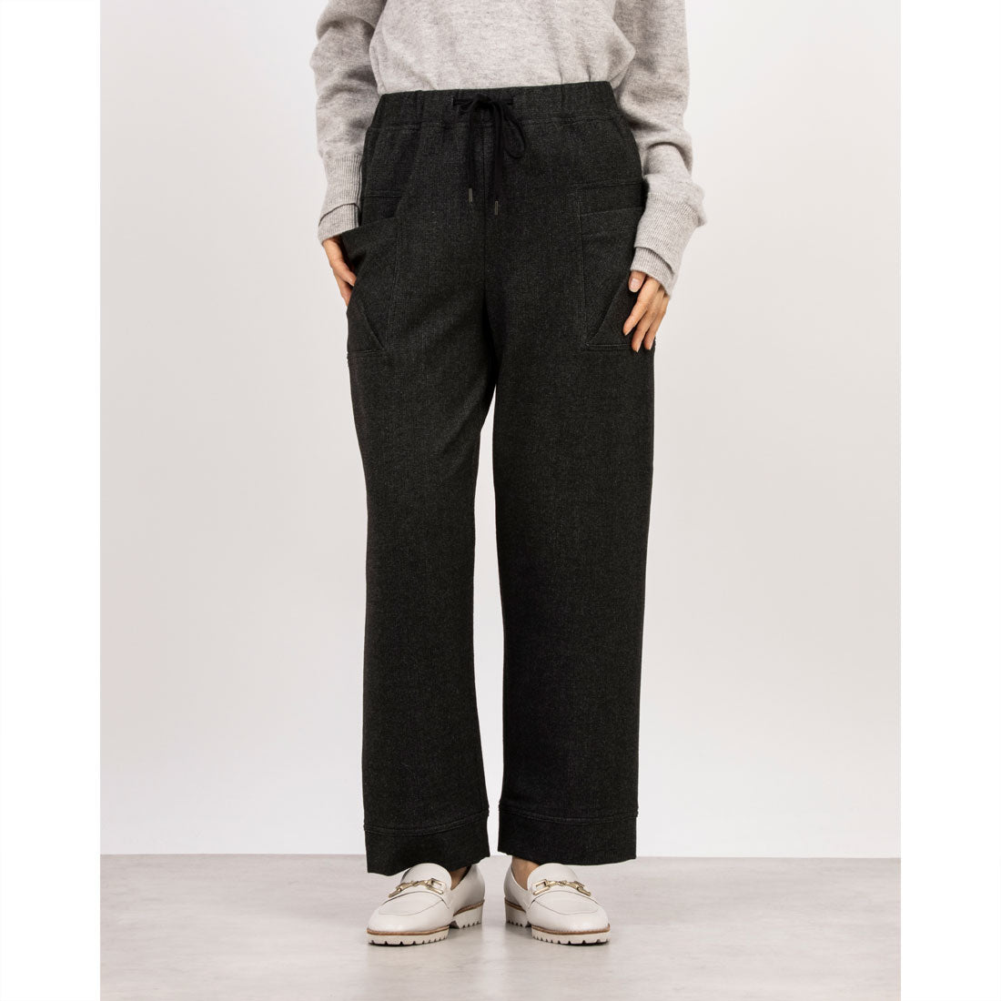 ピッツオ ビアンコ Pizzo Bianco チェックイージーパンツ （ブラック） ブラック