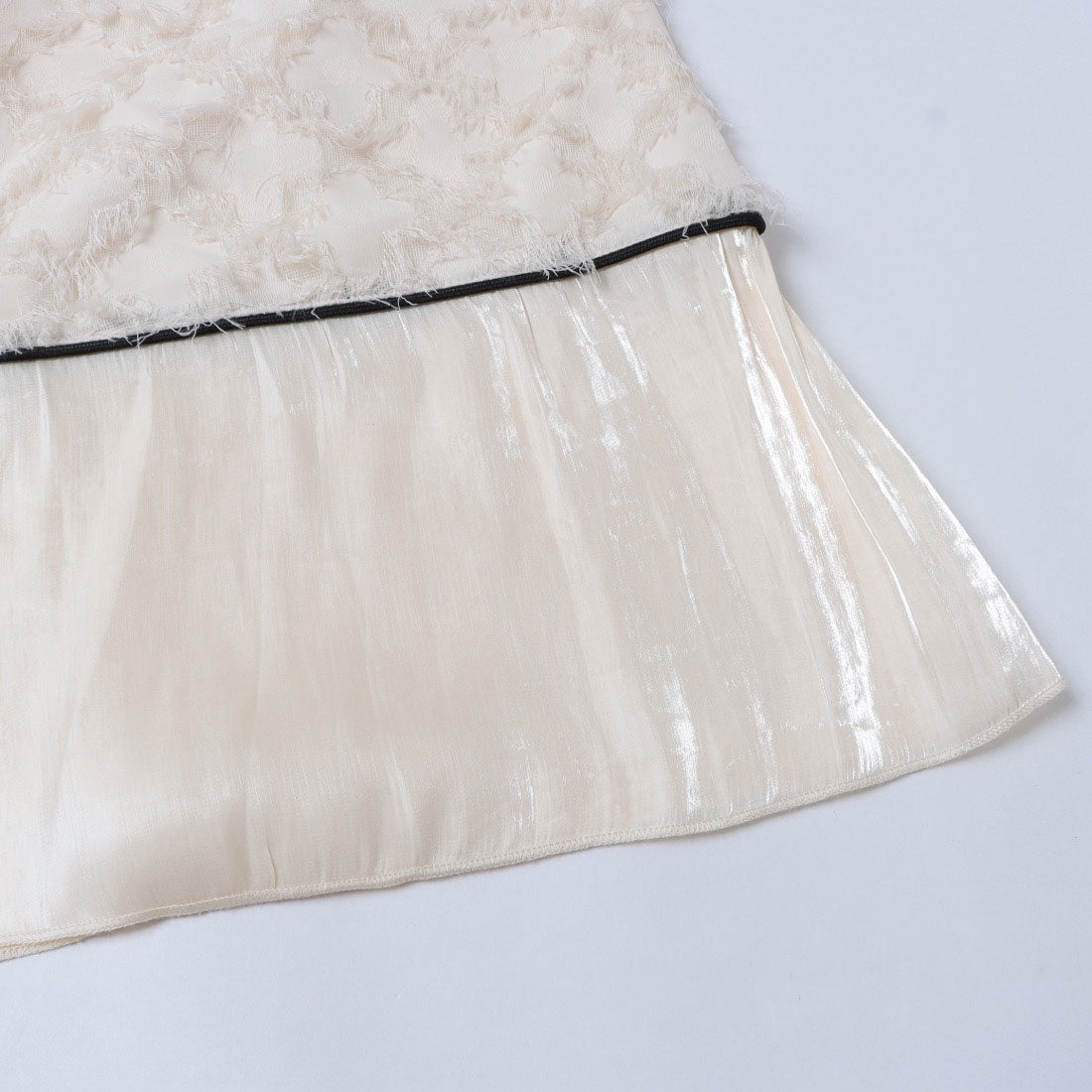 ピッツオ ビアンコ Pizzo Bianco カットジャガードスカート （ベージュ） ベージュ