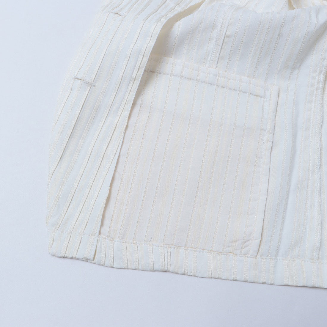 ピッツオ ビアンコ Pizzo Bianco ストレッチストライプジレ （グリーン） グリーン