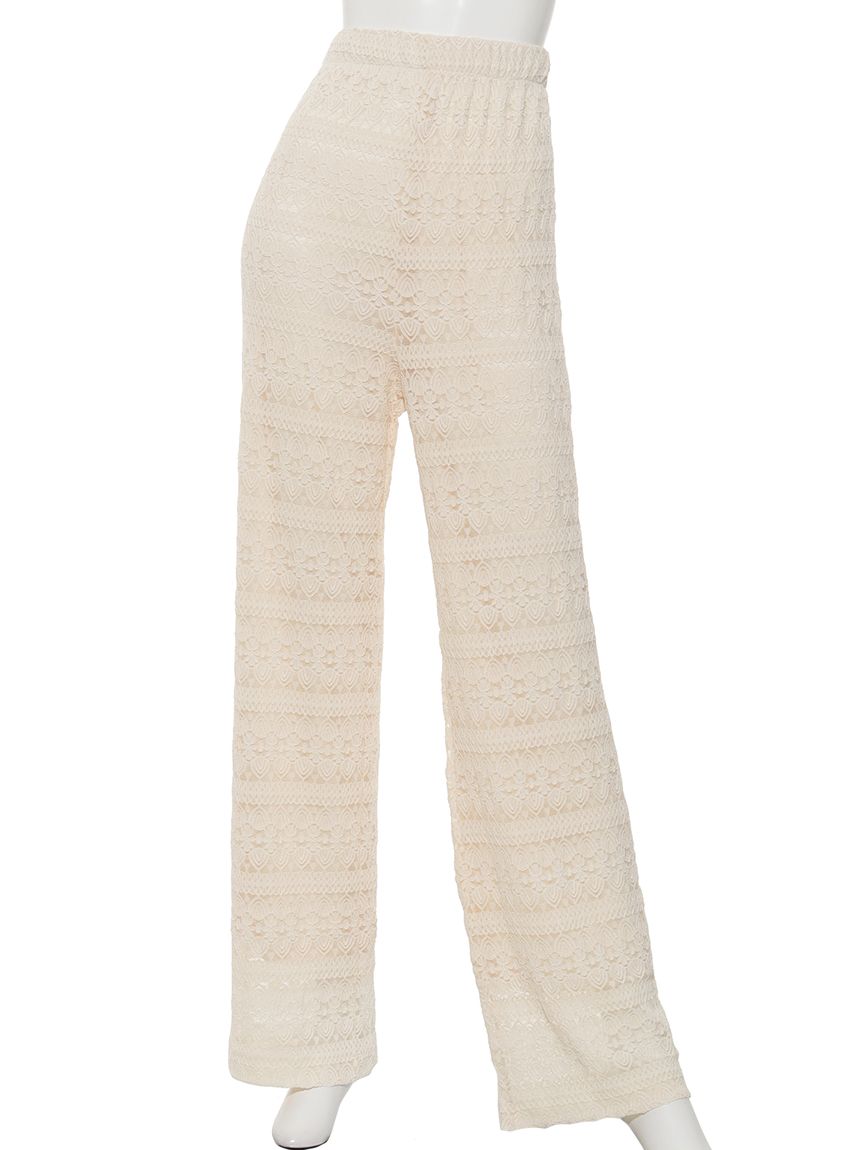 ピッツオ ビアンコ Pizzo Bianco レースパンツ,ベージュ