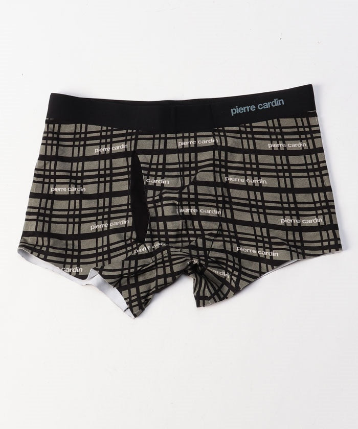 ピエールカルダン pierre cardin ピエールカルダン BlanketCheck柄 ボクサーパンツ 【返品不可商品】 （ベージュ） ベージュ