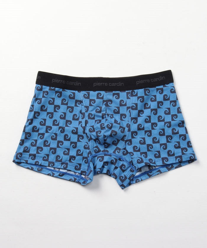 ピエールカルダン pierre cardin ピエールカルダン モノグラム柄 ボクサーパンツ【返品不可商品】 （ブルー） ブルー