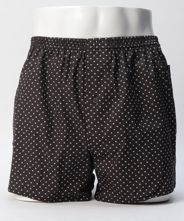 ピエールカルダン pierre cardin ピエールカルダン 幾何学柄  トランクス【返品不可商品】 （ブラック） ブラック