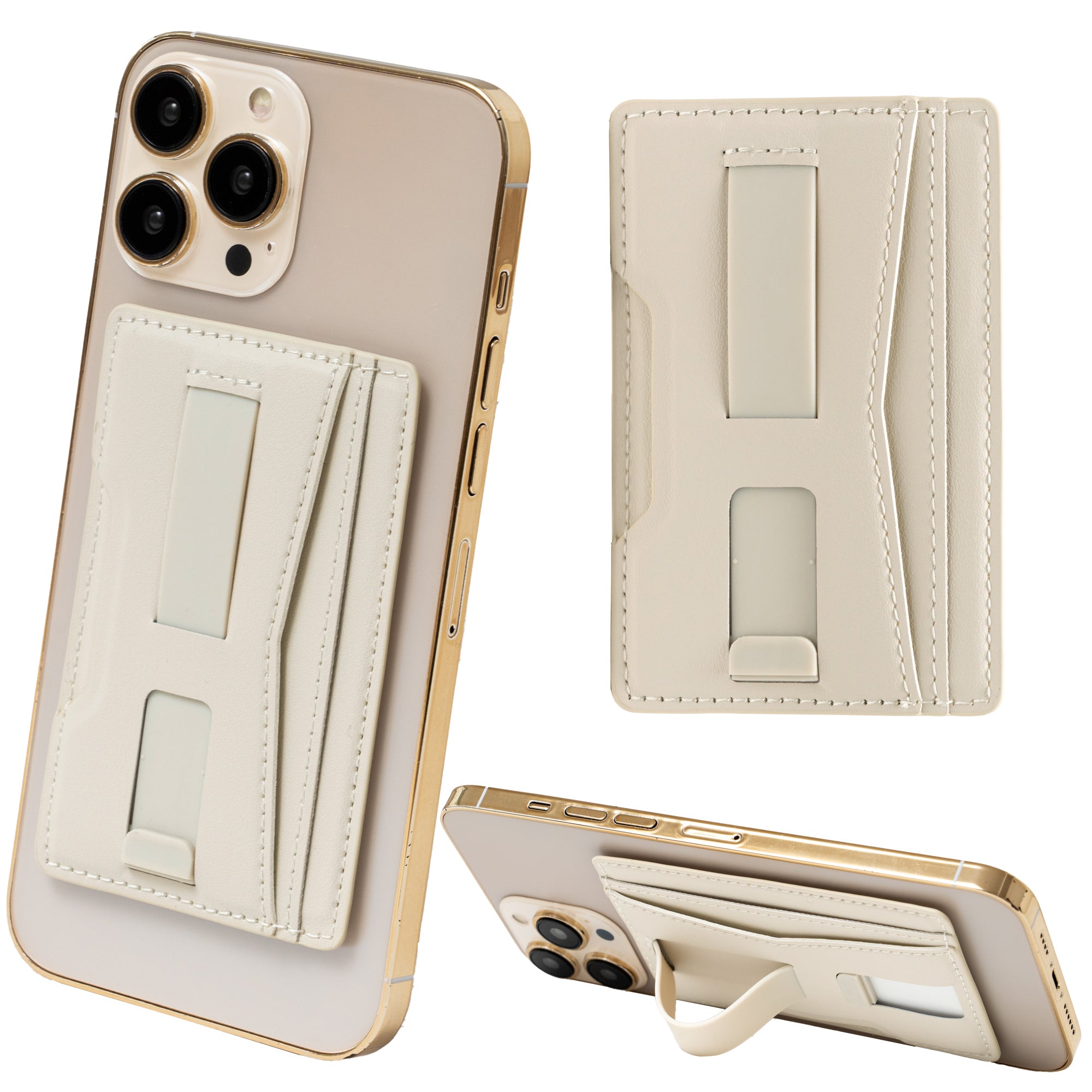 ピタング pitang magsafe カートケース 2枚 薄型 パスケース 財布 スマホグリップ スタンド機能 マグセーフ対応 iPhone アンドロイド （ホワイト） ホワイト