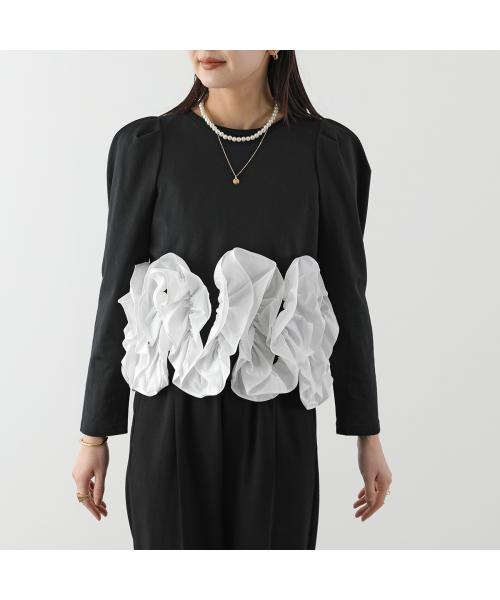 ピッチン PICCIN PICCIN PERLA カットソー 908340 フリル 長袖 クルーネック （12/ホワイト） 12/ホワイト