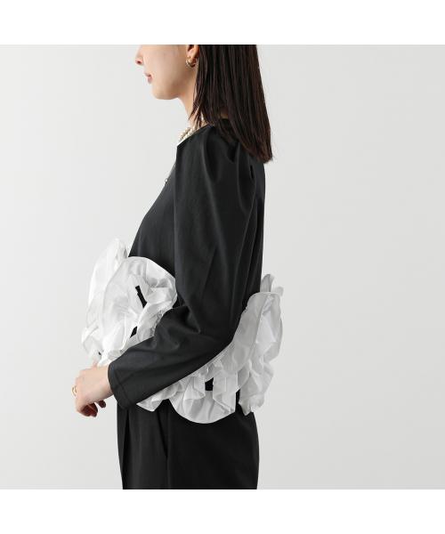 ピッチン PICCIN PICCIN PERLA カットソー 908340 フリル 長袖 クルーネック （12/ホワイト） 12/ホワイト