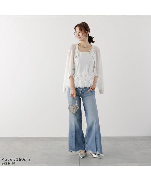 null null PICCIN PERLA フラワーキャミソール 906550 チュール （91/ブラック） 91/ブラック