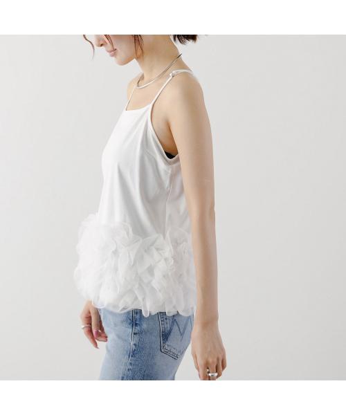 null null PICCIN PERLA フラワーキャミソール 906550 チュール （91/ブラック） 91/ブラック