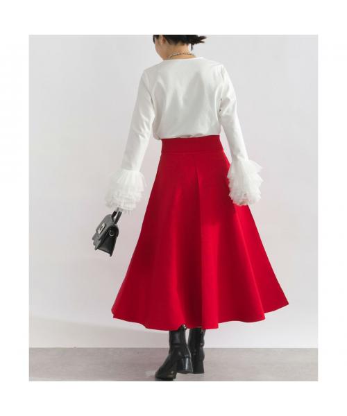 PICCIN PERLA ピッチン 袖チュールカットソー 907140 （12/ホワイト） 12/ホワイト