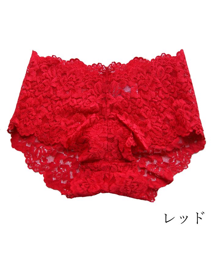 ピンクピンクピンク PINK PINK PINK ヒップハング総レースショーツ ボックスショーツ【返品不可商品】 （Aタイプ：レッド） Aタイプ：レッド