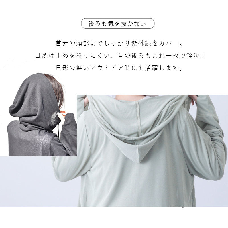 ピンクピンクピンク PINK PINK PINK アイスサマー ジップアップパーカー UVカット パーカー 遮熱 接触冷感 吸水速乾 日焼け対策 夏 紫外線対策フード付き 涼しい （85.ネイビー） 85.ネイビー