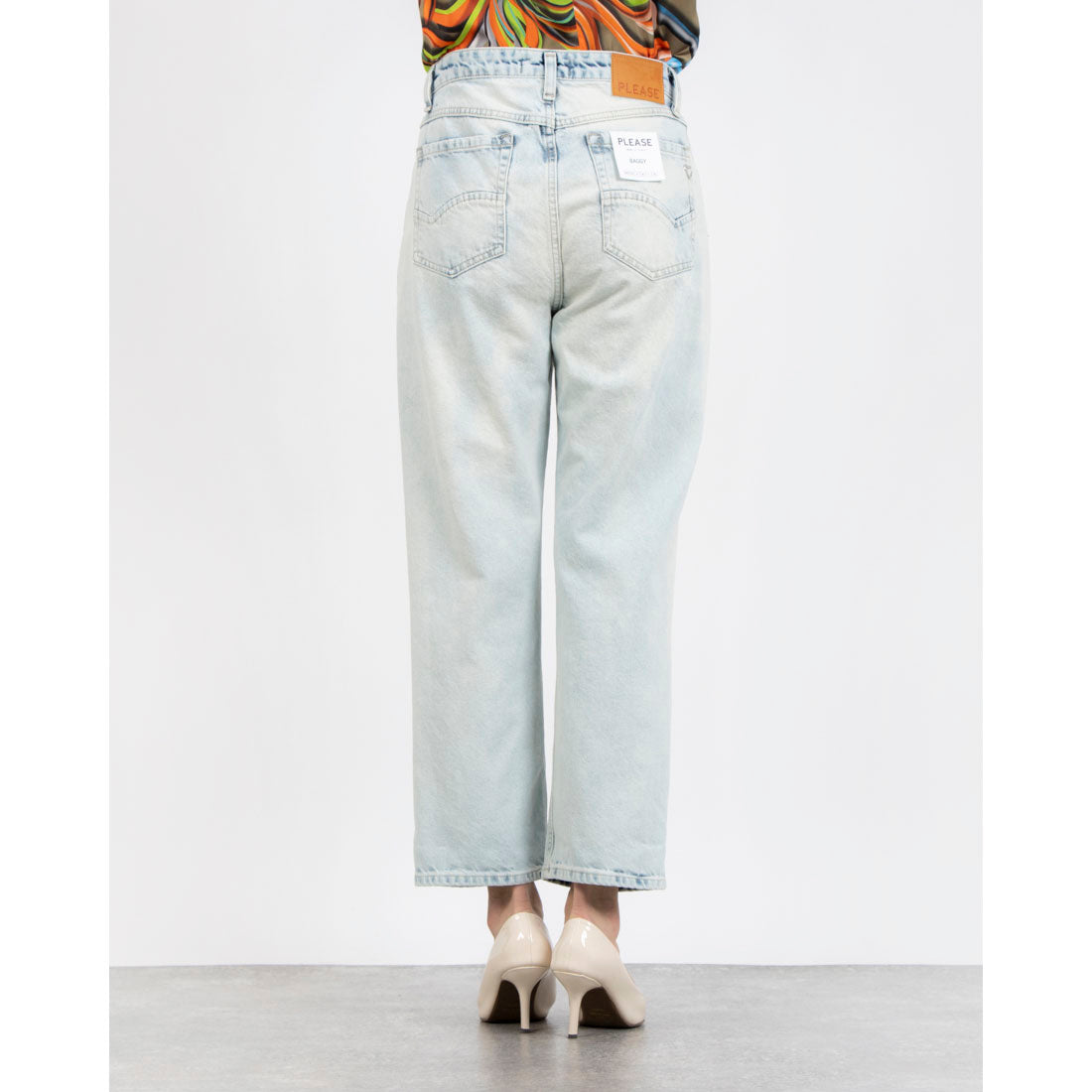 プリーズ PLEASE ハイダメージDenim （BLUE） BLUE