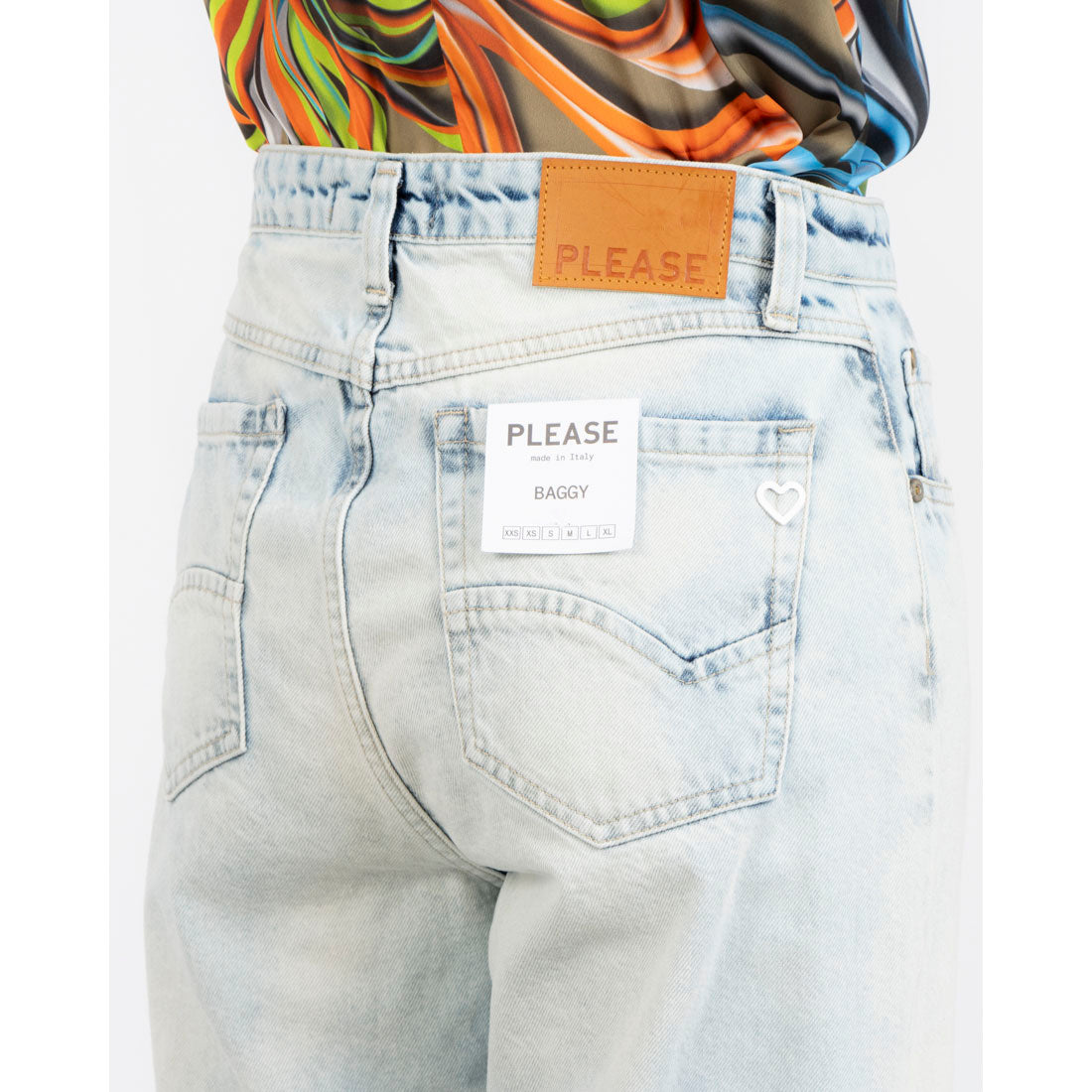プリーズ PLEASE ハイダメージDenim （BLUE） BLUE