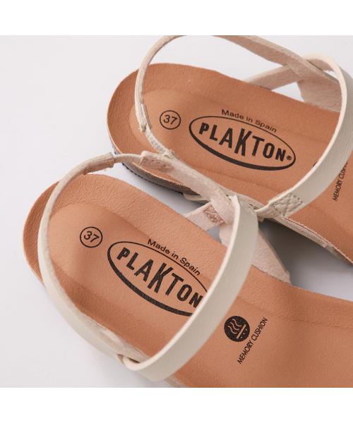プラクトン PLAKTON PLAKTON サンダル 715545 フラット コンフォートサンダル  （PERLA-BEIG） PERLA-BEIG