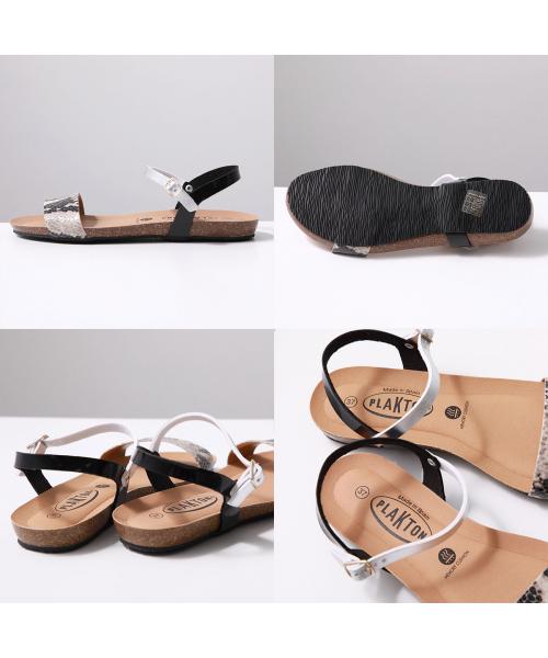 プラクトン PLAKTON PLAKTON サンダル 715725 アンクルストラップ （PLATA-NEGRO-NEGRO） PLATA-NEGRO-NEGRO