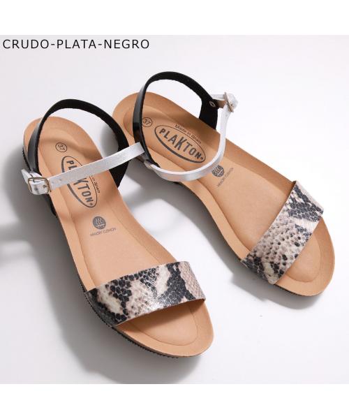 プラクトン PLAKTON PLAKTON サンダル 715725 アンクルストラップ （PLATA-NEGRO-NEGRO） PLATA-NEGRO-NEGRO