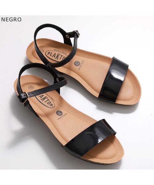 プラクトン PLAKTON PLAKTON サンダル 715725 アンクルストラップ （PLATA-NEGRO-NEGRO） PLATA-NEGRO-NEGRO