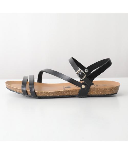 プラクトン PLAKTON PLAKTON サンダル 715660 エコレザー クロスストラップ （NEGRO/ブラック） NEGRO/ブラック