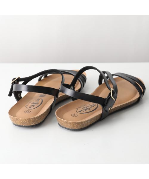 プラクトン PLAKTON PLAKTON サンダル 715660 エコレザー クロスストラップ （NEGRO/ブラック） NEGRO/ブラック