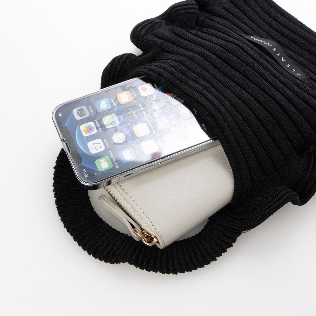 プリーツママ PLEATSMAMA ミニバッグ ruff-m-tote-bl （BLACK） BLACK