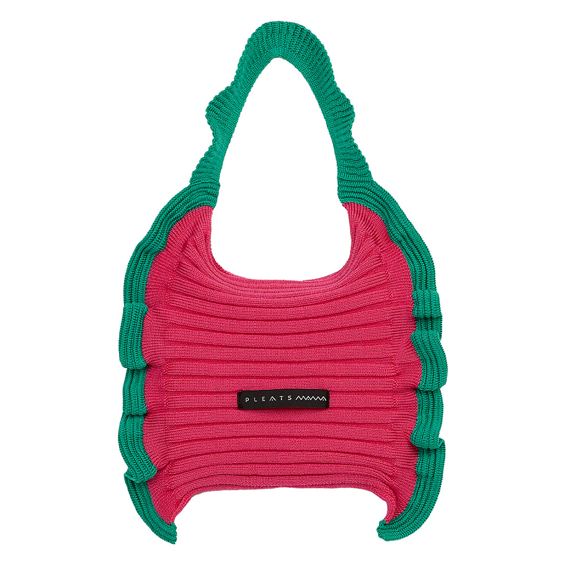 プリーツママ PLEATSMAMA ミニバッグ ruff-m-tote-pk-gr （PINK GREEN） PINK GREEN