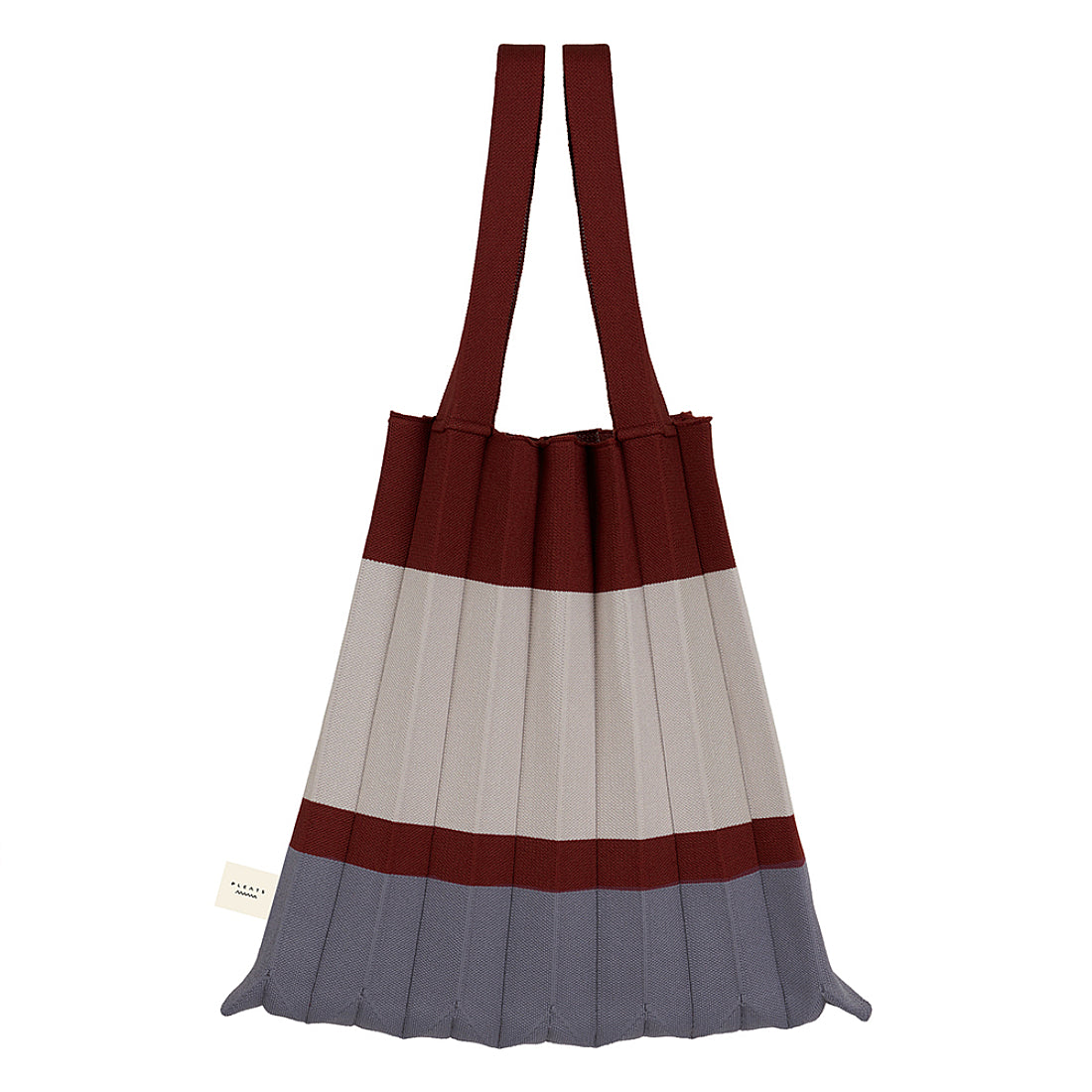 プリーツママ PLEATSMAMA ニットバッグ トートバッグ tote-block-brk-gy （BRICK GREY） BRICK GREY