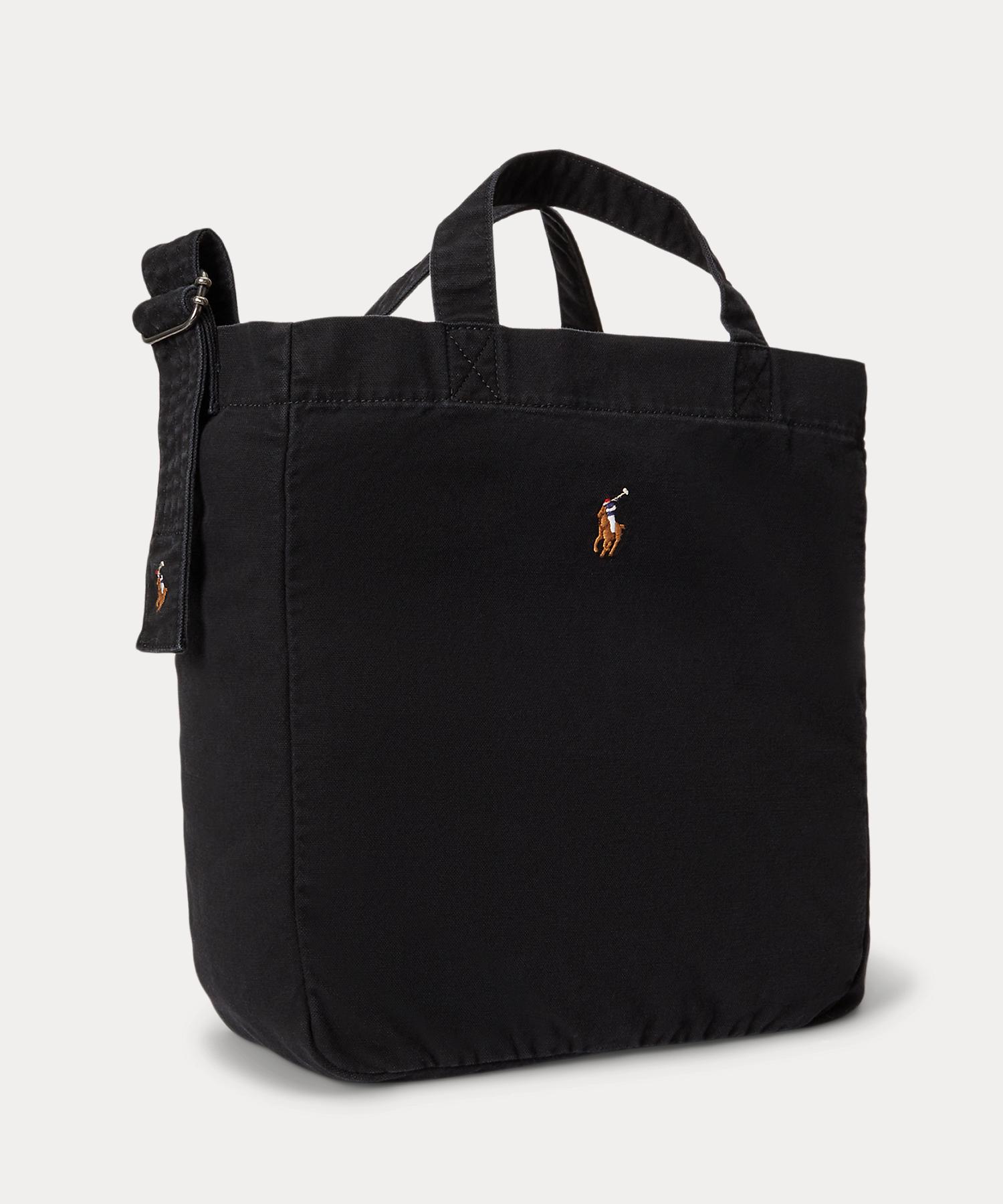 ポロ ラルフ ローレン POLO RALPH LAUREN キャンバス ショッパー トート （001ブラック） 001ブラック