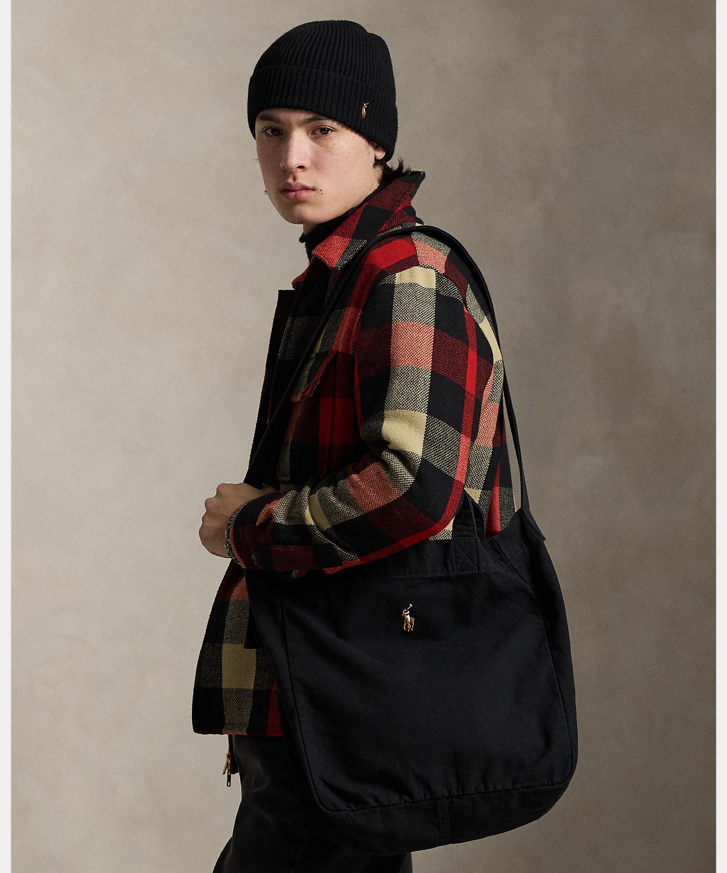 ポロ ラルフ ローレン POLO RALPH LAUREN キャンバス ショッパー トート （001ブラック） 001ブラック