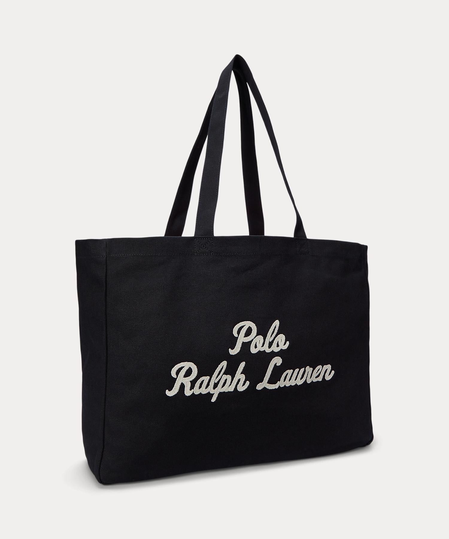 ポロ ラルフ ローレン POLO RALPH LAUREN エンブロイダリー キャンバス トート （001ブラック） 001ブラック