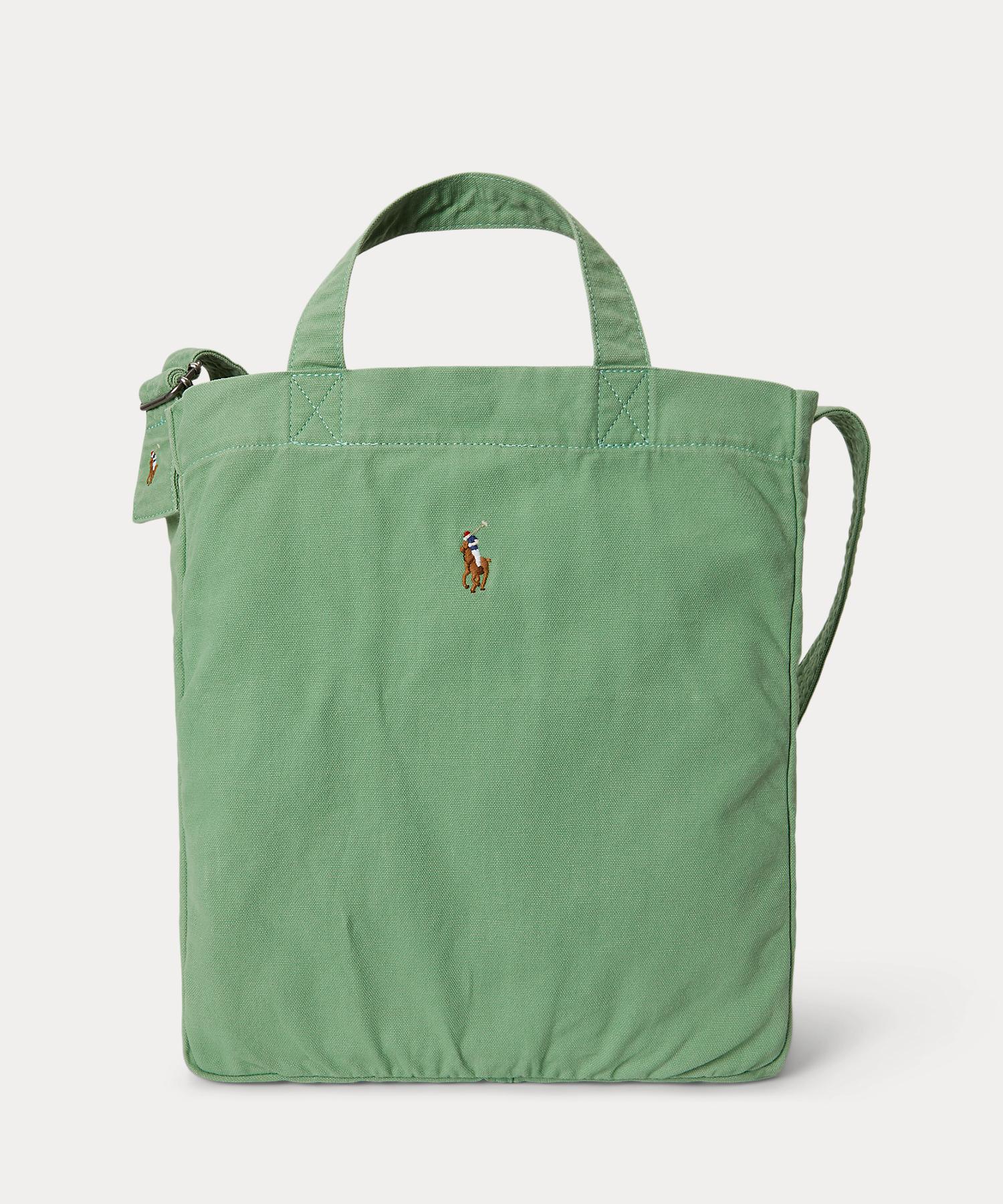 ポロ ラルフ ローレン POLO RALPH LAUREN キャンバス ショッパー トート （310グリーン） 310グリーン