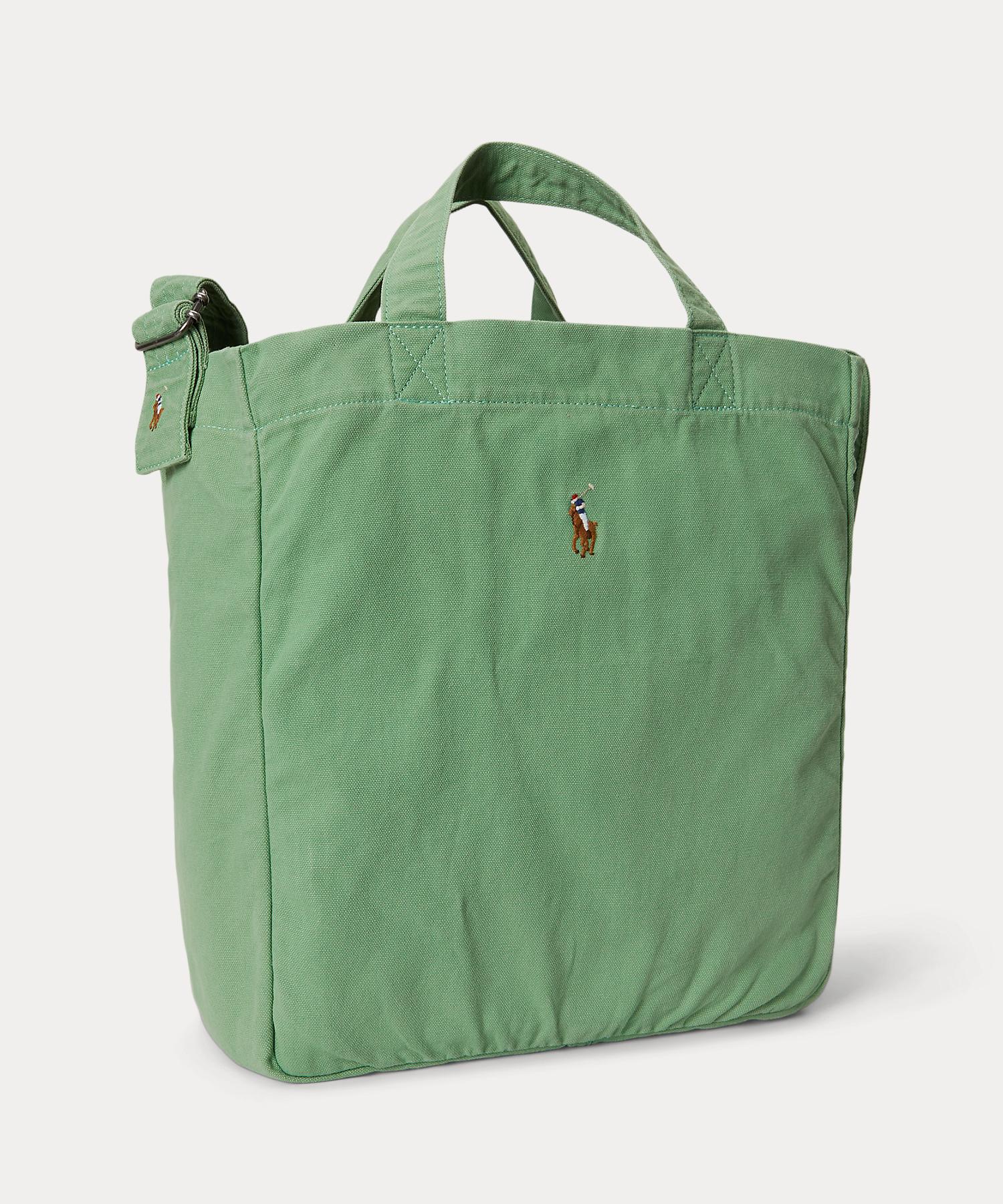 ポロ ラルフ ローレン POLO RALPH LAUREN キャンバス ショッパー トート （310グリーン） 310グリーン
