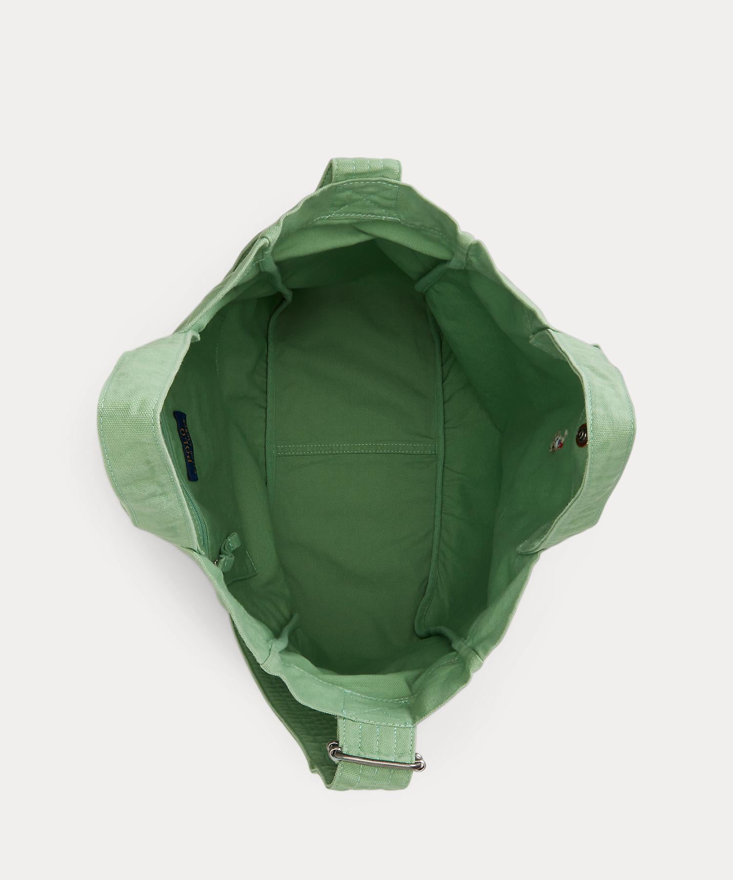 ポロ ラルフ ローレン POLO RALPH LAUREN キャンバス ショッパー トート （310グリーン） 310グリーン
