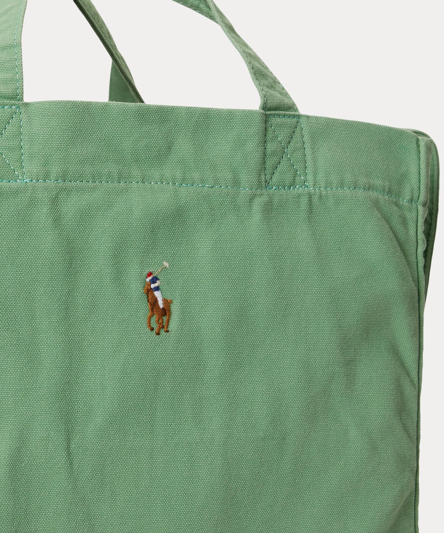 ポロ ラルフ ローレン POLO RALPH LAUREN キャンバス ショッパー トート （310グリーン） 310グリーン